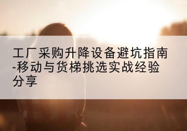武平移动式升降机怎么选-工厂采购升降设备避坑指南-移动与货梯挑选实战经验分享